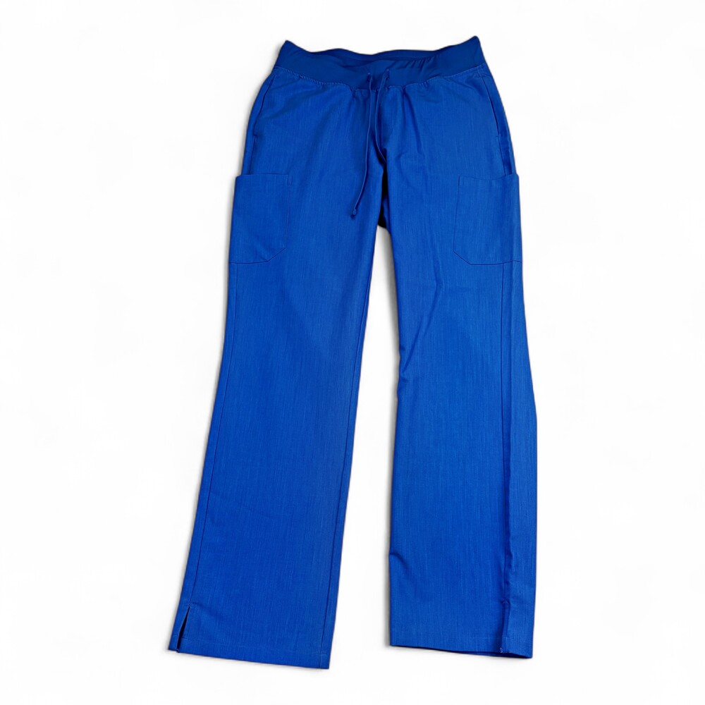 Mandala Women's Royal Blue Drawstring Cargo Scrub Pants Size S